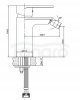 CERSANIT - Bateria bidetowa sztorcowa CREA czarna  S951-316